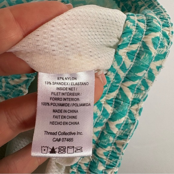 Psycho Bunny Boy Wave Blue White Honeycomb Graphic Print Swim Trunks 10/12 Logo - Picture 7 of 10